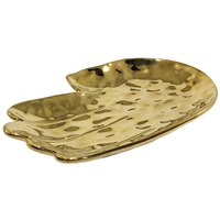 Gold Metallic Hand Tray Large
