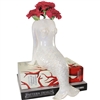 Seashore Mermaid Vase Iridescent White