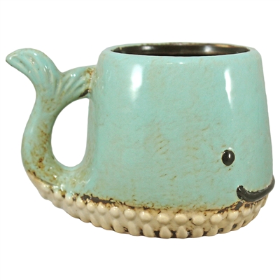 Whitneythe Whale Ceramic Mug Cyan