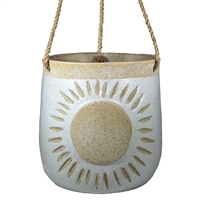 Sunny Day Ceramic Hging Planter Pot