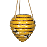 Honey Hive Hanging Ceramic Pot