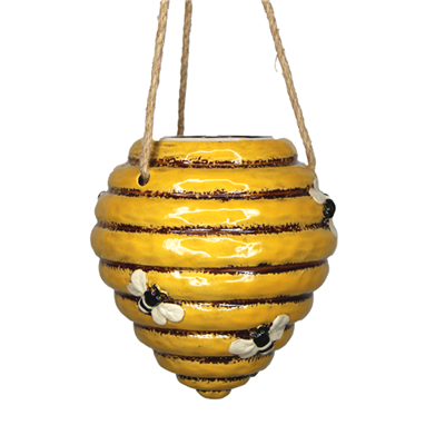 Honey Hive Hanging Ceramic Pot