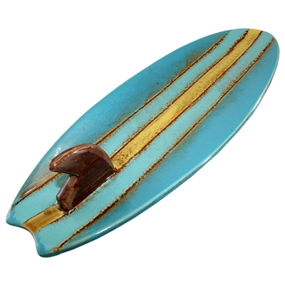 Mavericks Surfboard Ceramic Plate