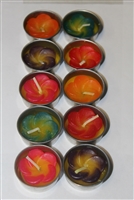 Scented Plumeria Tea Light Candles 10Pc Pack
