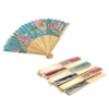 Bamboo and Fabric Fan