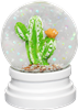 High Desert Cactus Snow Globe