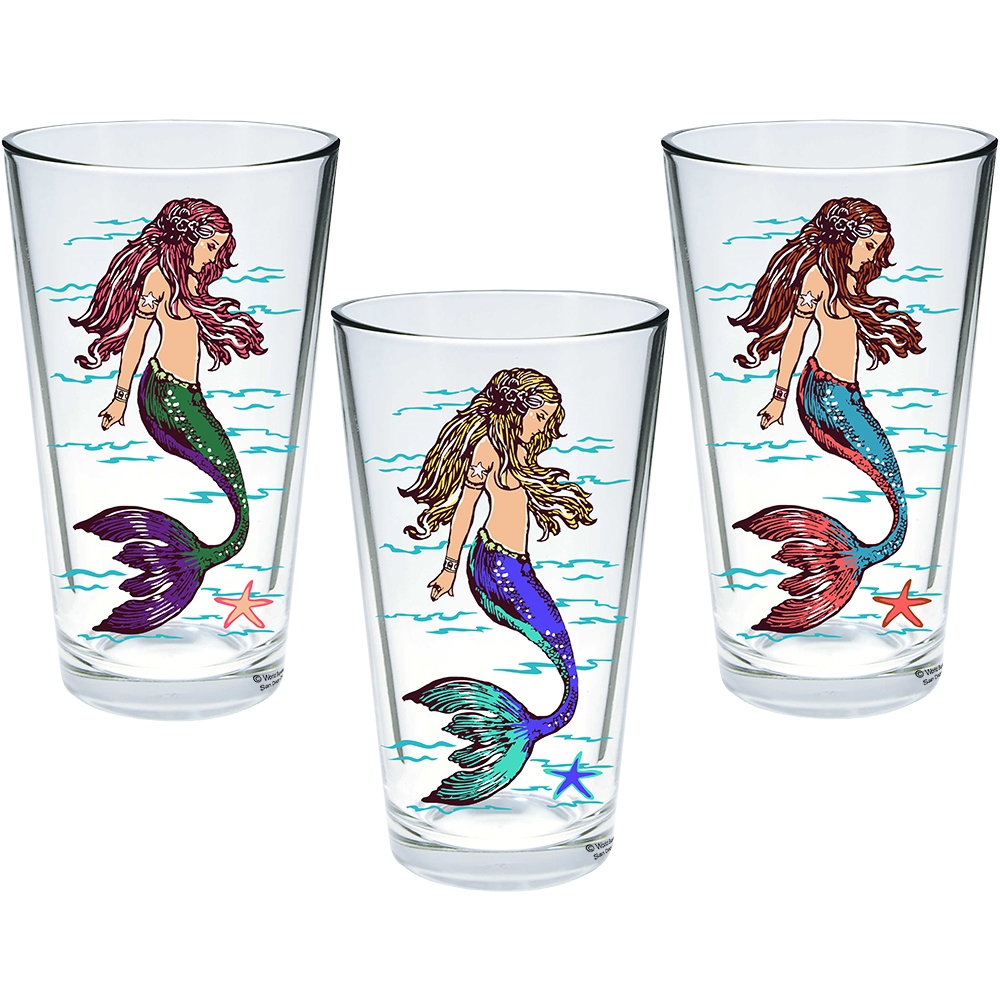 Mermaid Reusable Glass Water Bottle — Save the Mermaids